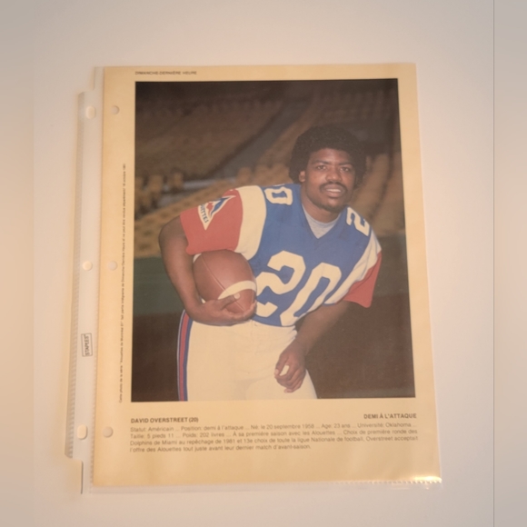 1981 Montreal Alouettes CFL Dimanche Derniere Heure Football Prints - Picture 15 of 16